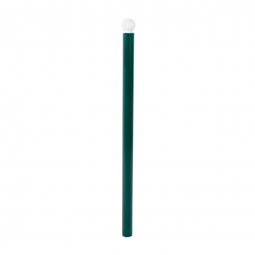 Vue générale du potelet boule PMR à sceller 76mm coloris vert