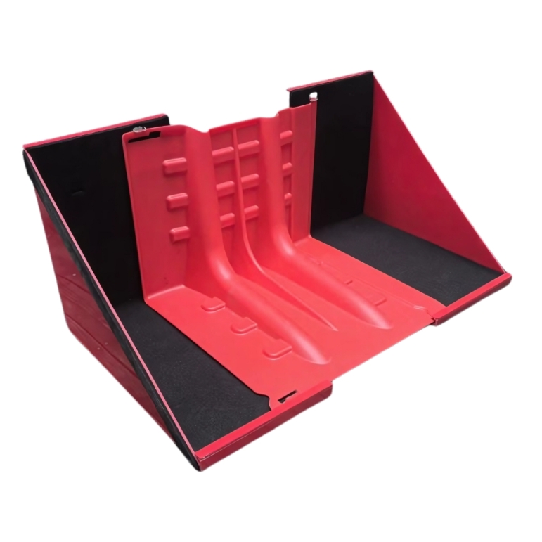 Vue de 3/4 de 2 Extrémités pour barrière anti-inondation en ABS