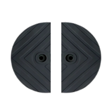 Vue général des extrémités Ralentisseur Routier Monobloc pour voies privées H50mm