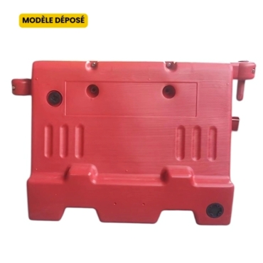 Zoom sur la face rouge du Séparateur de voie plastique empilable K16