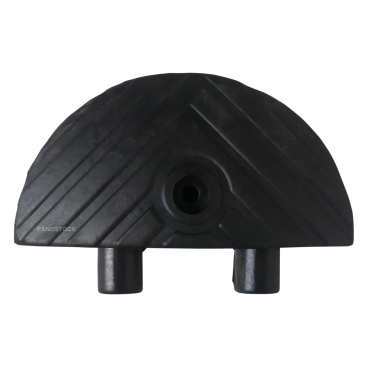 Vue de face d'un extrémité Ralentisseur Routier Monobloc pour voies privées H50mm