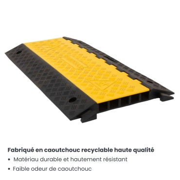 zoom sur le matériau du protège câble 5 canaux