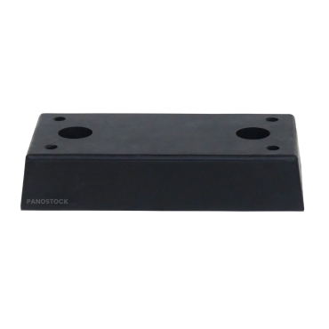 Vue de profil de la butée de quai L 500 x l 250 x H 100 mm