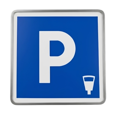 Vue générale du panneau C1C Parking payant